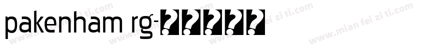pakenham rg字体转换